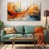 The Castle Decor Abstract Art Wall Painting Wooden Framed Digital Painting 27x48 Inch (Style 17)