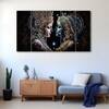 The Castle Decor Radha Krishna Wall Painting Wooden Framed 27x48 Inch (Style 12)