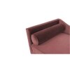 Euclid Velvet Chaise Launger in Pink Colour