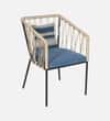 Patio Lounge Chair In Black Finish