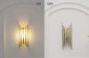Hollis Brass and Glass Wall Light