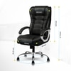 Kepler Brooks Amelia Premium Leatherette Office Desk Chair in Black Colour