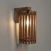 Hexa Brown Solid Wood Wall Lights
