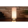 Multicolor cotton table lamp with Steel Base -15