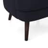 Bardot Lounge Chair in Deep Blue Velvet Colour