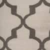 Jaipur Rugs Quatrefoil Trellis Wool 5x8 Feet Antique White And Liquorice Dhurrie Carpet