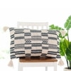 Tribal Knit Pillow Cover  Champion Blue Natural 16X24  Inches