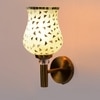 Devansh Metal Electric Wall Light in Gold Colour with Multi Shade Count of 1 Light