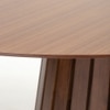 Helter Veneer 6 Seater Dining Table in Brown Finish
