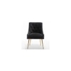 Asul Solid Wood Accent Chair in Black Colour