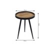 Dune Round Table  Large by De Maison Decor in Classical Design in Gold Finish