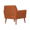 Thomas Boucle Fabric Arm Chair in Orange Colour