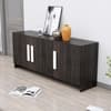 Hexa Red Multipurpose Storage Cabinet With 3 Door in Flower Wenge Colour