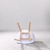 Kepler Brooks Modena Cafeteria Dining Chair in White Colour