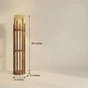 Bastian Beige Jute Floor Lamp with Beige Jute Base