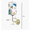 Devansh Metal Electric Wall Light in Gold Colour with Multi Shade Count of 1 Light