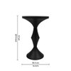 Metalsmith Metal Side Table in Black Finish