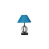 Paislee Turquoise Jute Table lamp with Iron Base
