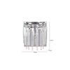 Silver Orchid Taylor Silver Single-light Crystal Wall Light