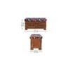 Liliana Shoe Rack With Seating In Honey Oak Finish