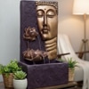 Gold Wine Buddha Face Wall Water Fountain For Home