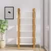 Hexa Engineered Wood Bookshelf Multipurpose Storage Rack in Giant Wood and Frosty White