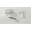 Corner Office Engineered Wood Drawer Storage Bed in Silver Grey Colour