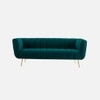 Grace Fabric Sofa (Teal Blue)