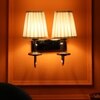 Eliante Cloth Shade Wall Lights Mild Steel & Fabric Material Silver, Chrome & White Finish