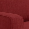 Apollo Compact Sofa (Colour : Salsa Red, Cushion : Hard, Back Type : Regular, Seating Capacity : Left Aligned 3 Seater + Left Aligned Chaise + Ottoman)