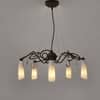 Nolan 5 Light White Glass Chandelier