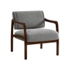 Citrus Boucle Fabric Arm Chair in Grey