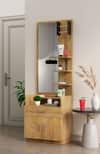 Hexa Red Engineered Wood Dressing Table in Giant Wood Colour