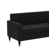 Deeplac Sectional Fabric Sofa - Black
