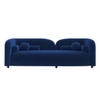 Homro Velvet 3 Seater Sofa in Navy Blue Colour