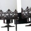Eliante Modern Wall Lights Mild Steel & Glass Material Chrome, Brown & White Finish