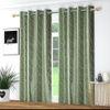 Texture Print Pack of 2 Pieces Room Darkning Window Curtains