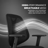 Kepler Brooks Pulse MB Office Desk Chair in Black Colour