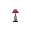 Adelaide Maroon Jute Table lamp with Iron Base
