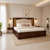 Reva Solid Wood Comfort King Bed Box Storage Provincial Teak Finish Mattress 72 x 78 Inches