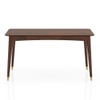 Saar Teak Wood 6 Seater Compact Dining Table In Espresso Teak Finish