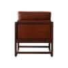 Aura PU Leather Arm Chair in Tan
