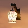 Devansh Solid Wood Electric Wall Light in Brown Colour with Multi Shade Count of 1 Light