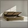 Casa Haven Relax King Size Bed in velvet With Engineered Hardwood Frame & Hydraulic Storage