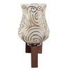 Devansh Solid Wood Electric Wall Light in Multi Colour with Multi Shade Count of 1 Light
