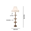 Devansh Shelf Wooden Floor Lamp
