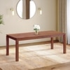 Atlas Solid Wood 8 Seater Storage Dining Table In Honey Finish
