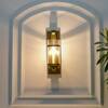 Hayward Brass and Glass Wall Light
