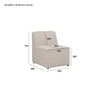 Scandinavian Traverse One Seater Sofa Matte Black Finish