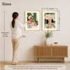 Boho Women Portrait Green and Pink Set of 2 Framed Posters 45x60 cm